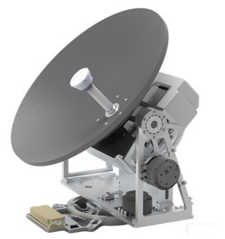 0.35m Ka/Ku UAV on-the-move satcom antenna