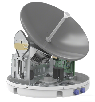0.45m Ka-band marine on-the-move satcom antenna