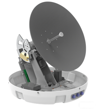 0.6m Ka‑band marine on-the-move satcom antenna