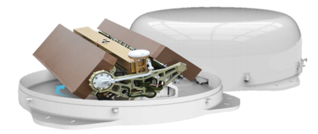 0.6m Ka/Ku dual-band vehicle-mounted on-the-move satcom antenna